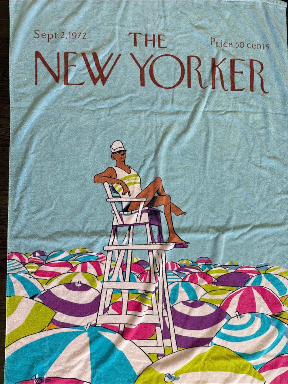Conde Nast The New Yorker Beach Towel - Sea of Umbrellas